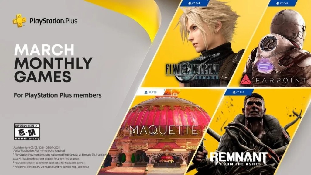 PlayStation Plus March 2021