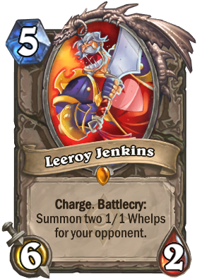 Hearthstone card Leeroy Jenkins