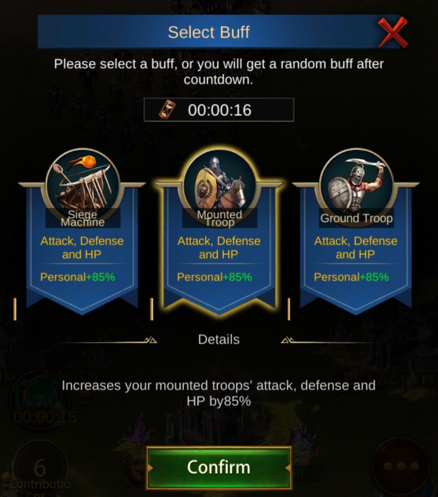 Evony Huns Invasion Stage Buffs