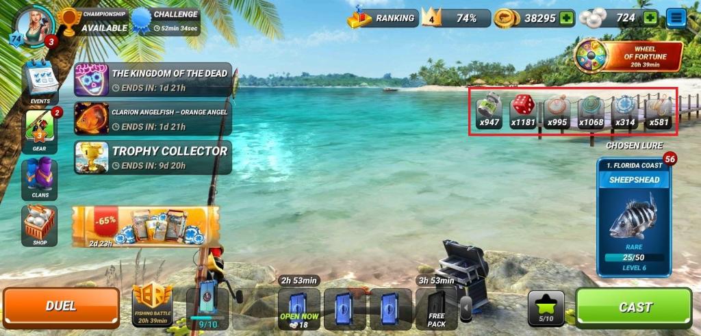 How to use Fishing Clash Power Ups