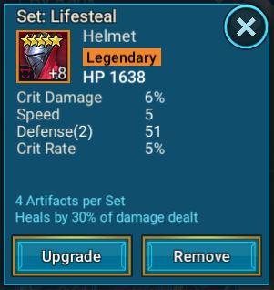 Upgrading Raid Artifacts