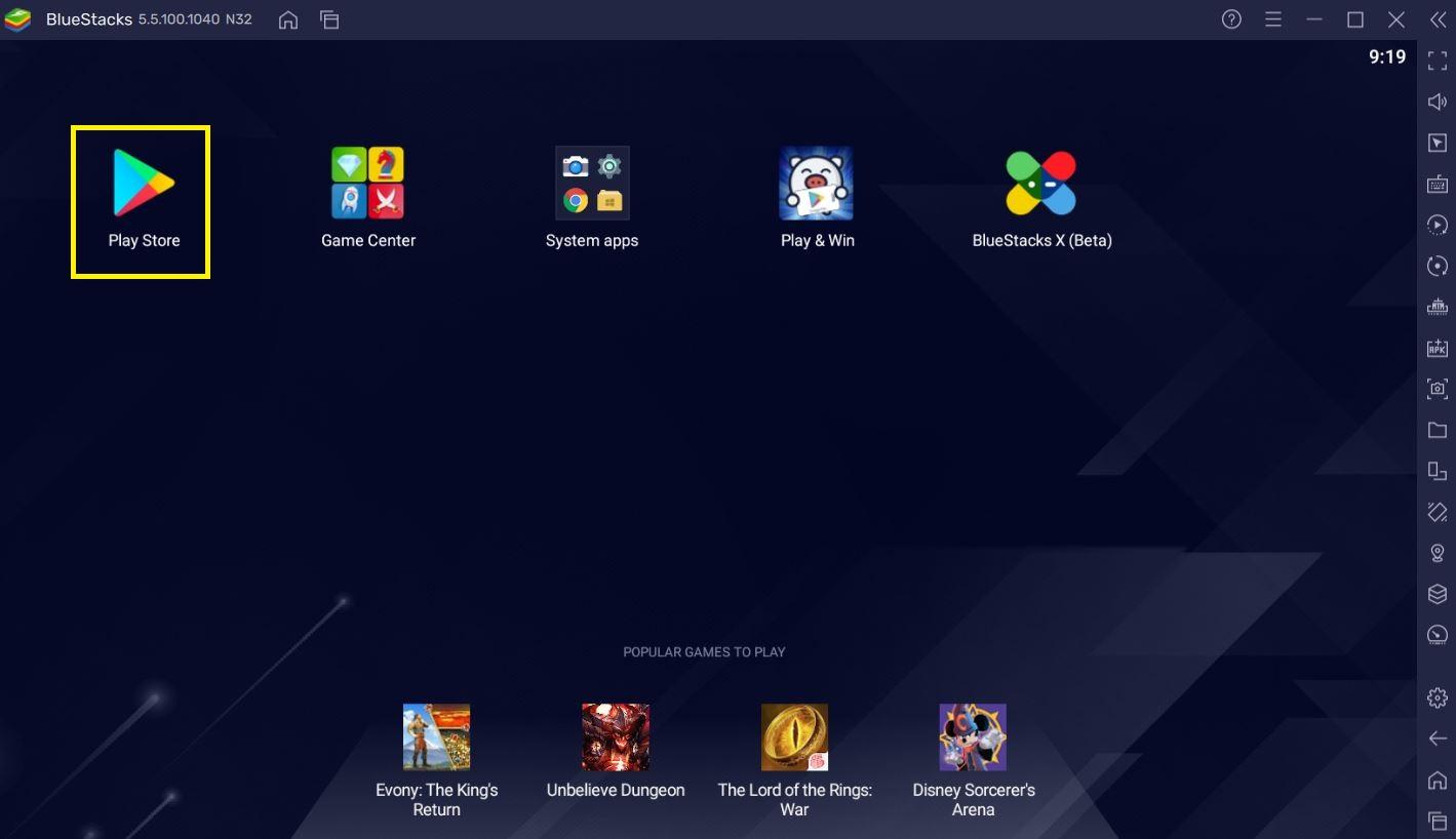 Connect to BlueStacks