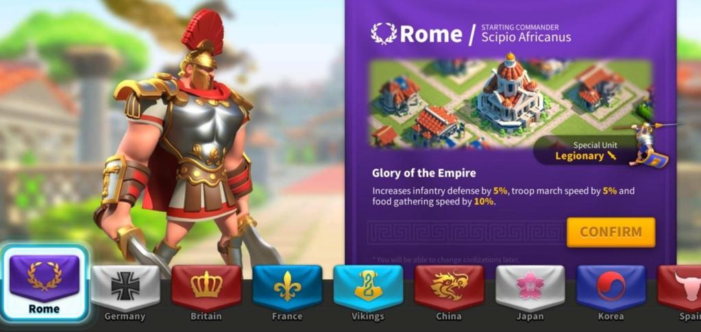 Rise of Kingdoms Civilization - Rome