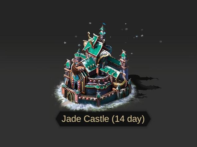Evony Jade Castle Keep Decoration Reward in Arctic Barbarians Invasion Event