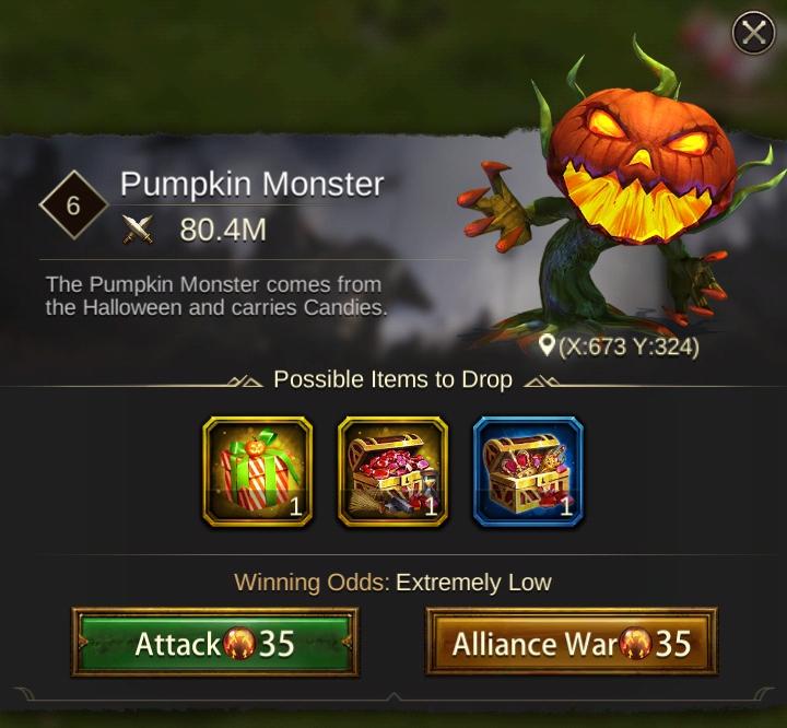Evony Pumpkin Monster
