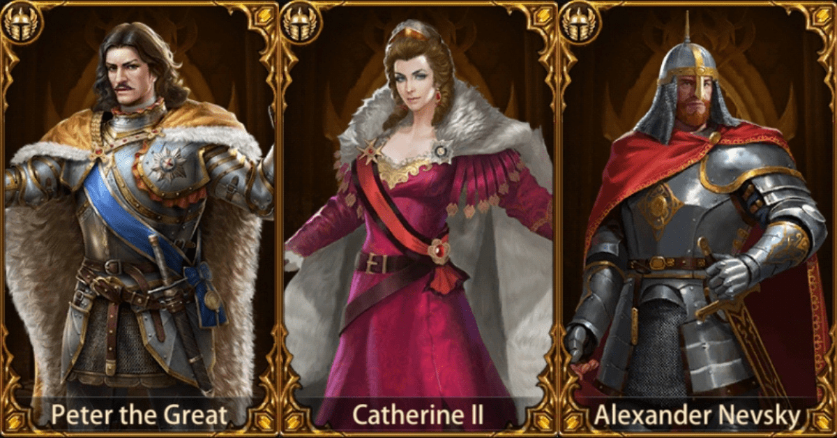 Evony General List (all gold historic generals) One Chilled Gamer