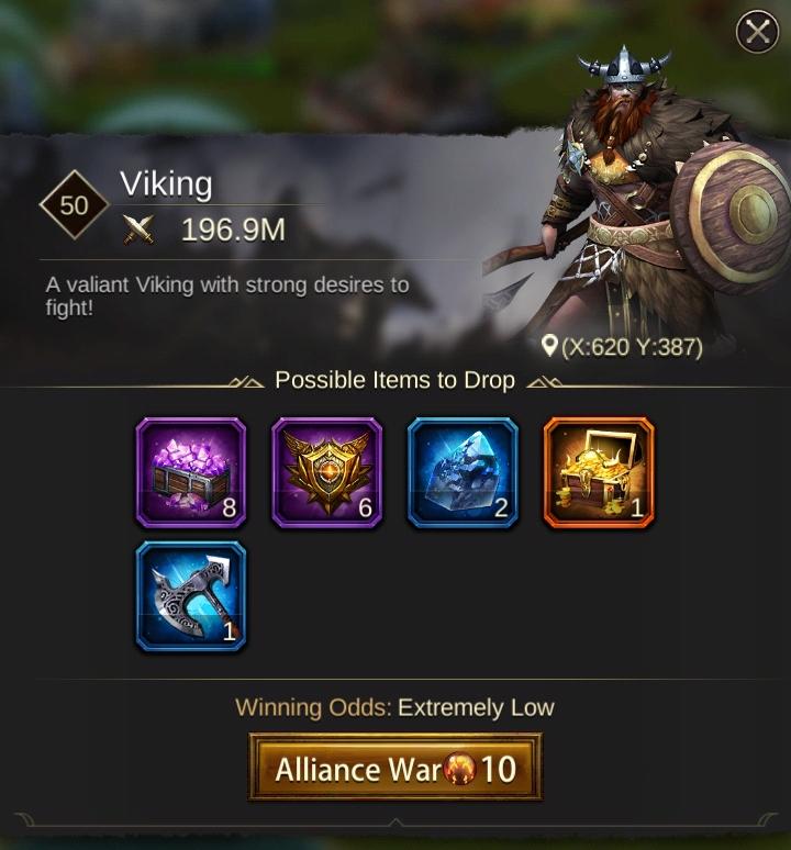 Hard Level 50 Evony Viking