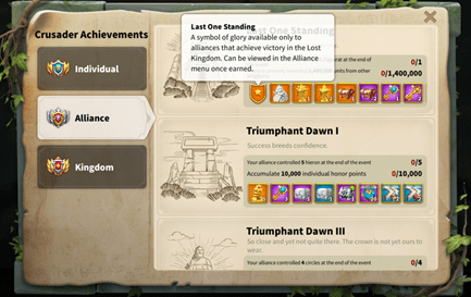RoK Kvk 2 Alliance Crusader Rewards