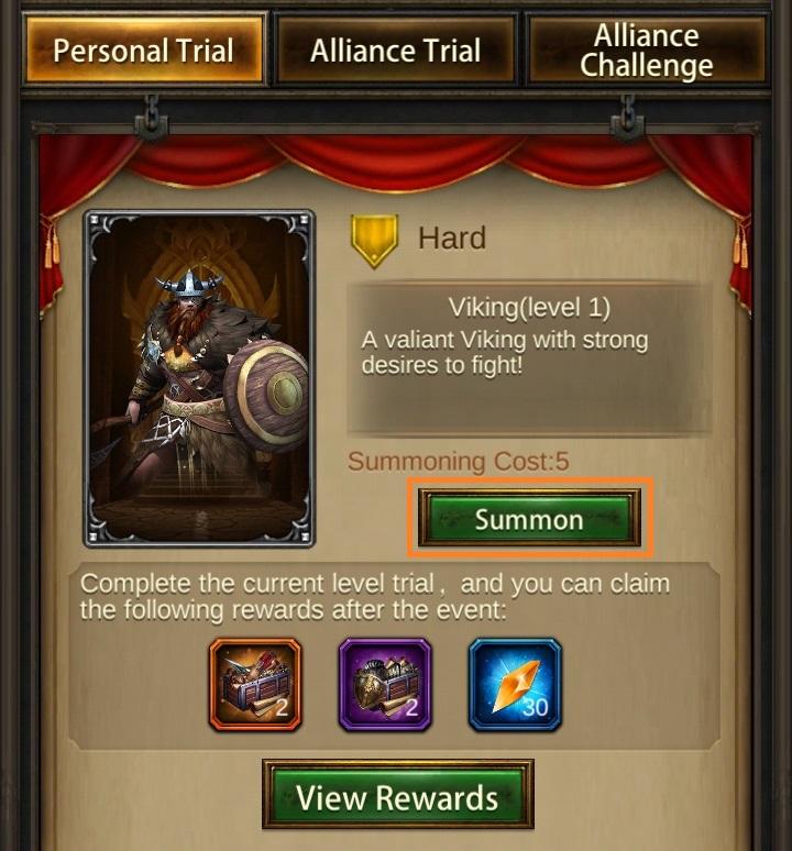 Summon an Evony Viking