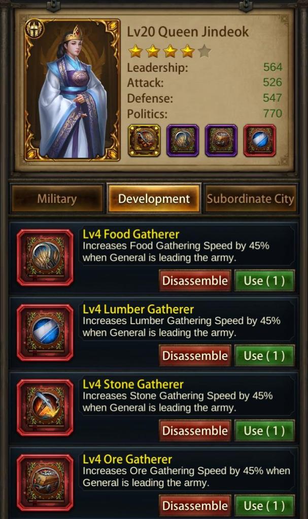 Evony Gathering Skill Books