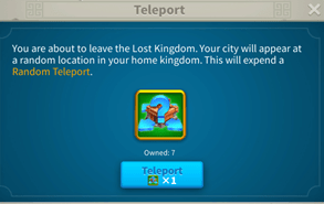 Random Teleport Item