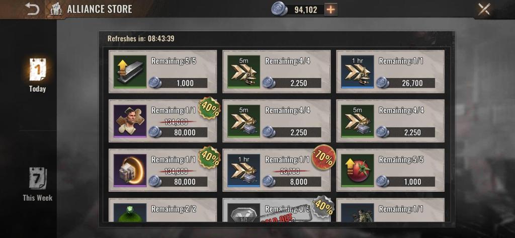 State of Survival Alliance Store