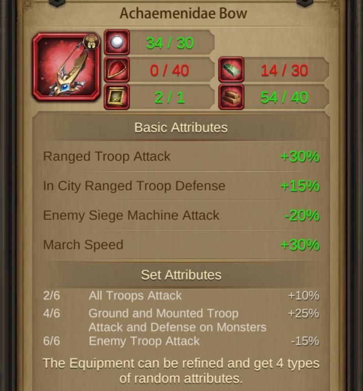 Evony General Equipment Crafting