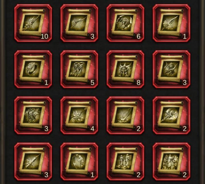 Evony Equipment Scrolls