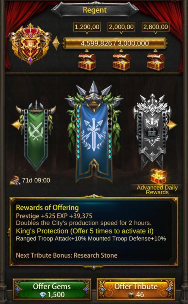 Evony Shrine Offering