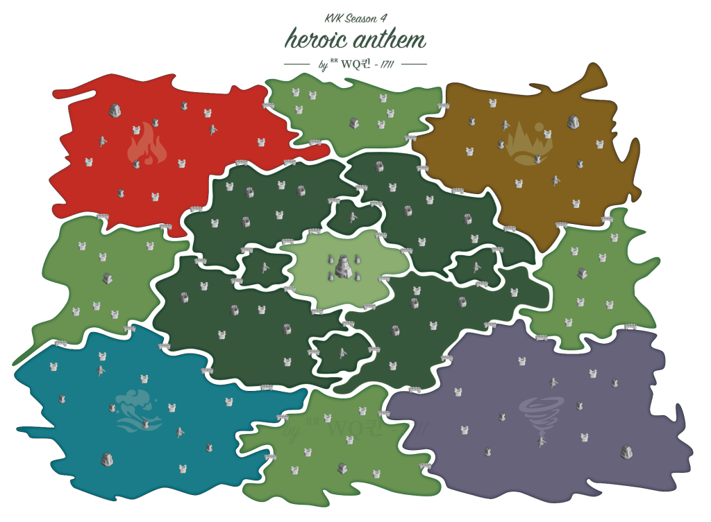 Rise of Kingdoms KvK 4 Feroic Anthem Map