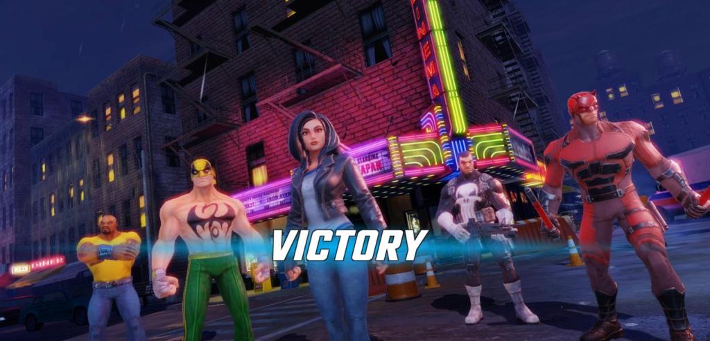 Marvel Strike Force Defenders Team Victory