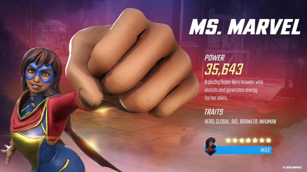 Marvel Strike Force Ms. Marvel - Defenders Team