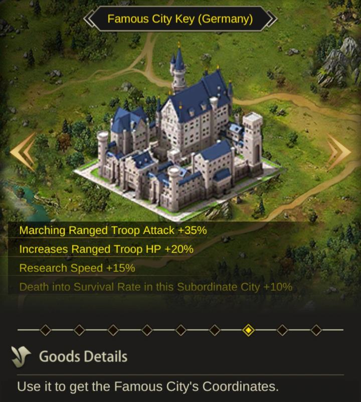 Evony Glory Subordinate City