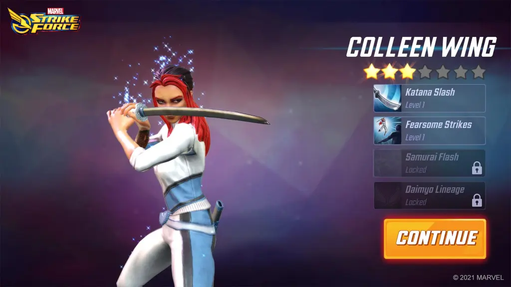 Marvel Strike Force Heroes for Hire - Colleen Wing