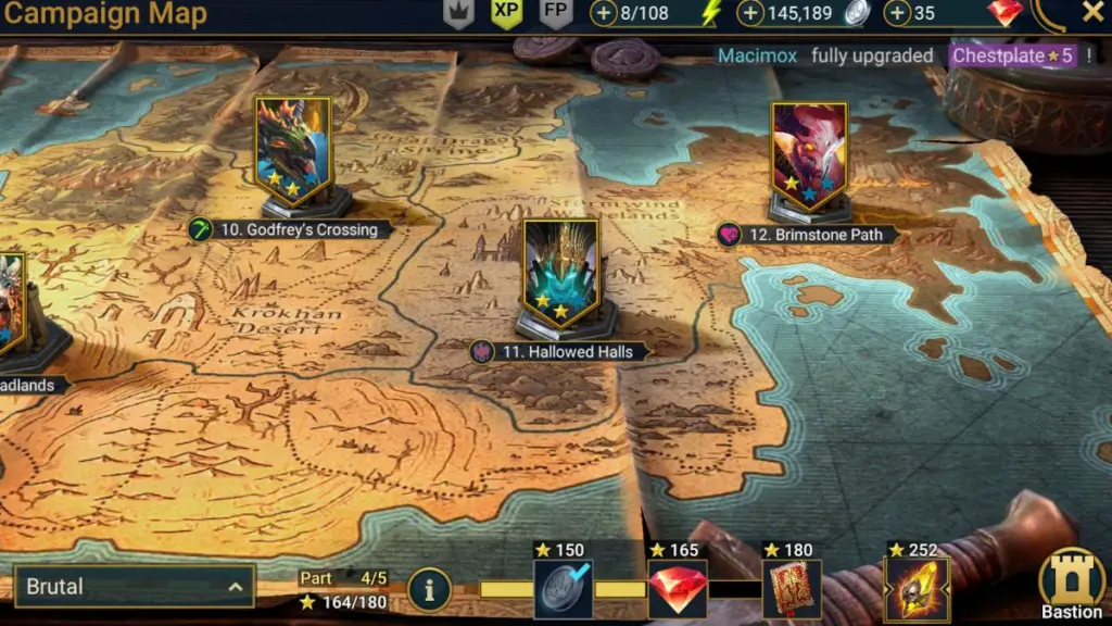 Raid Shadow Legends Campaign Map