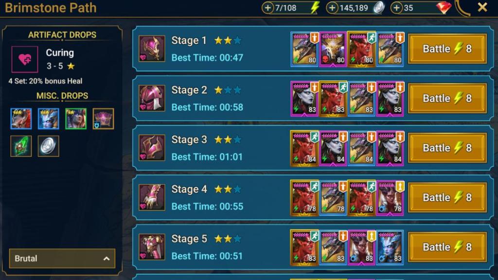 Raid Shadow Legends Campaign Rewards