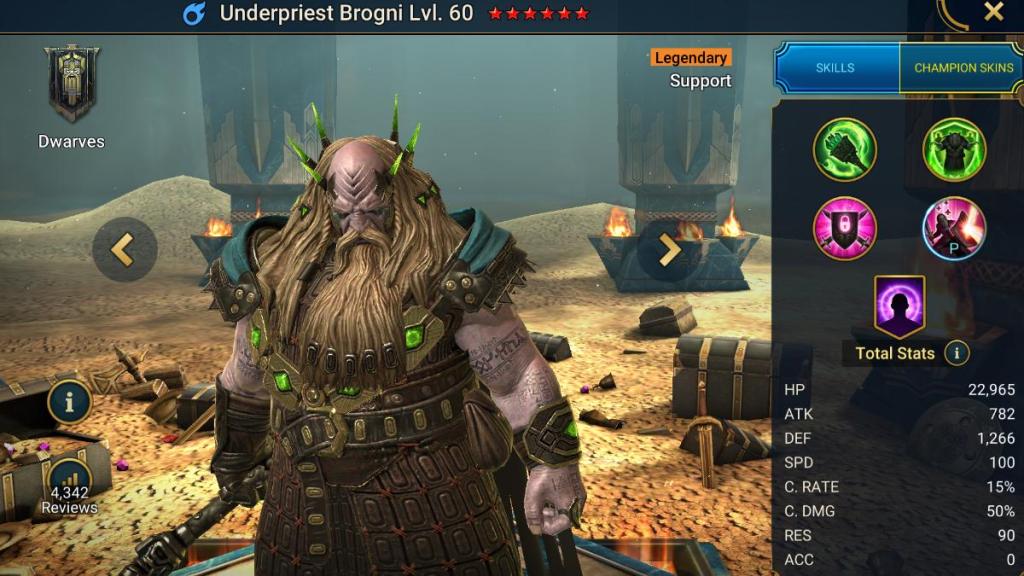 Raid Shadow Legends Best Legendary Champions - Underpriest Brogni