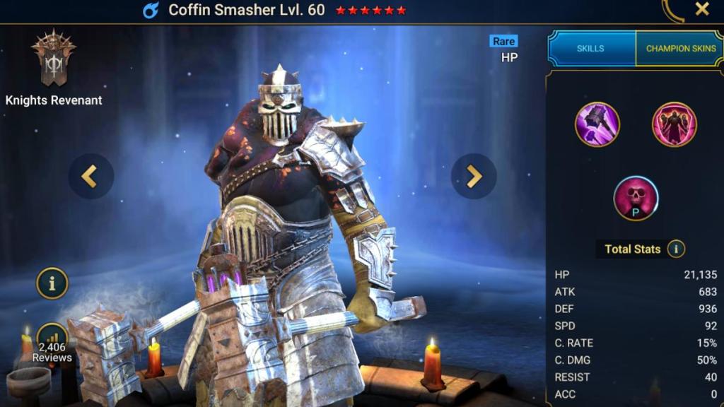 Best Raid Shadow Legends Rare Champions - Coffin Smasher