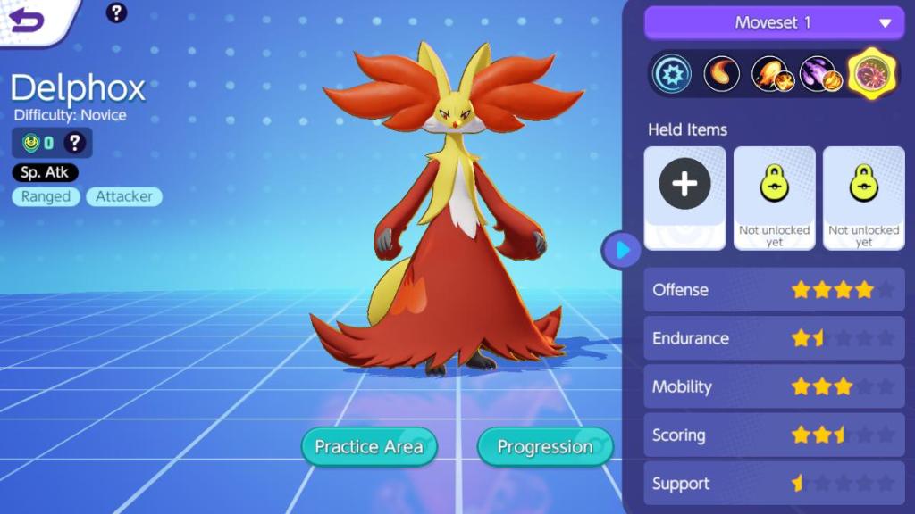 Pokemon Unite Delphox Moveset