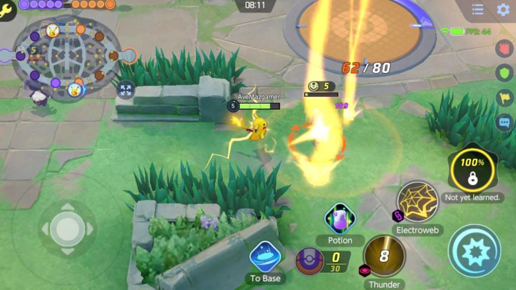 Pokemon Unite Pikachu Gameplay