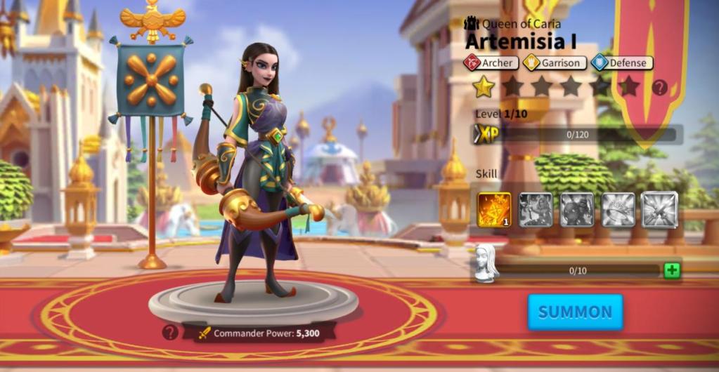 Artemisia I - Best Archer Commanders in Rise of Kingdoms