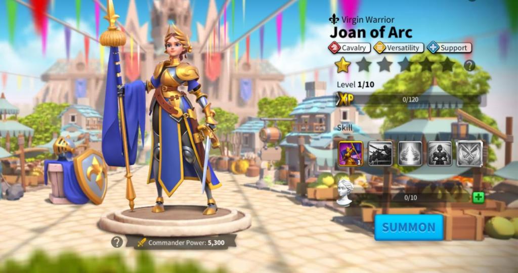 Best Cavalry Commanders in Rise of Kingdoms - Joan Of Arc Prime