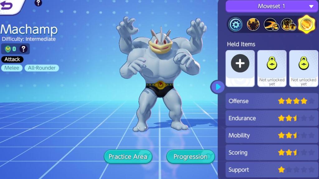 Pokemon Unite Guide - Machamp Moveset