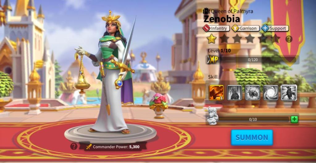 Best Defense Commanders in Rise of Kingdoms - Zenobia