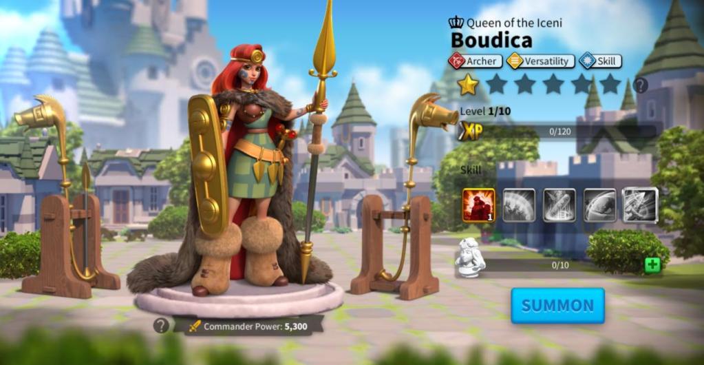 Best Skill Commanders in Rise of Kingdoms - Boudica Prime