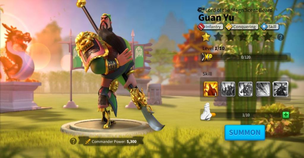Best Skill Commanders in Rise of Kingdoms - Guan Yu
