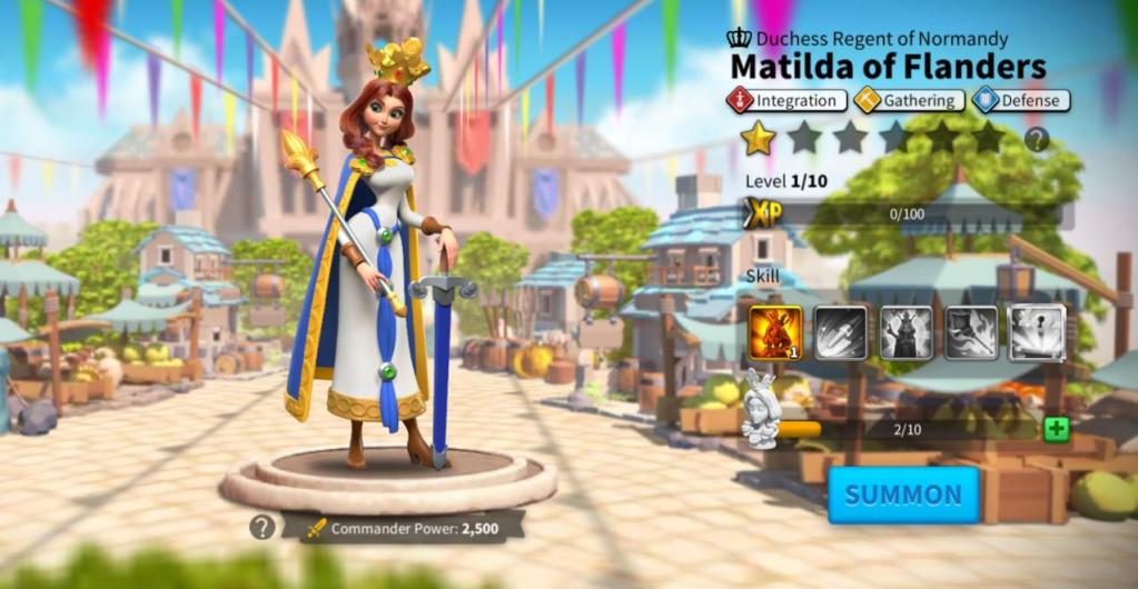 Best Gathering Commanders in Rise of Kingdoms - Matilda of Flanders
