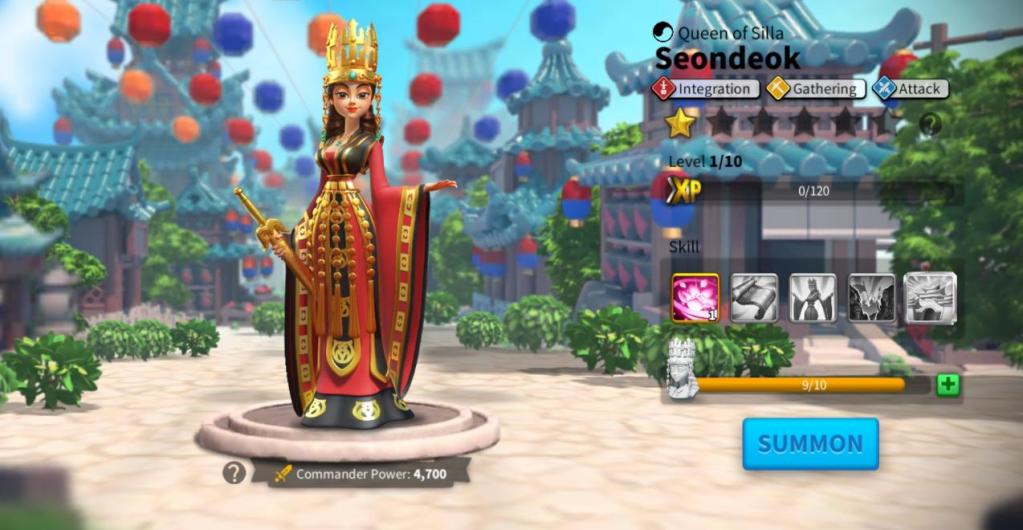 Best Gathering Commanders in Rise of Kingdoms - Seondeok