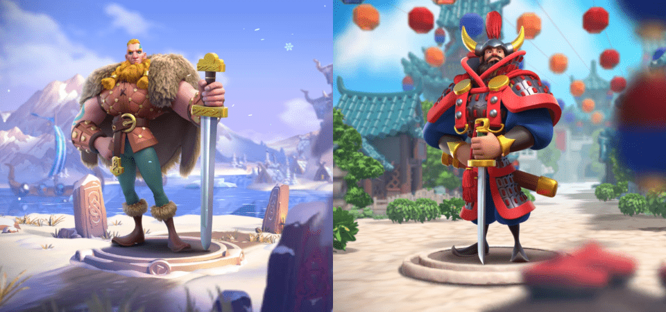 Rise of Kingdoms Best Epic Commander Pairings - Bjorn Ironside (Primary) & Eulji Mundeok (Secondary)