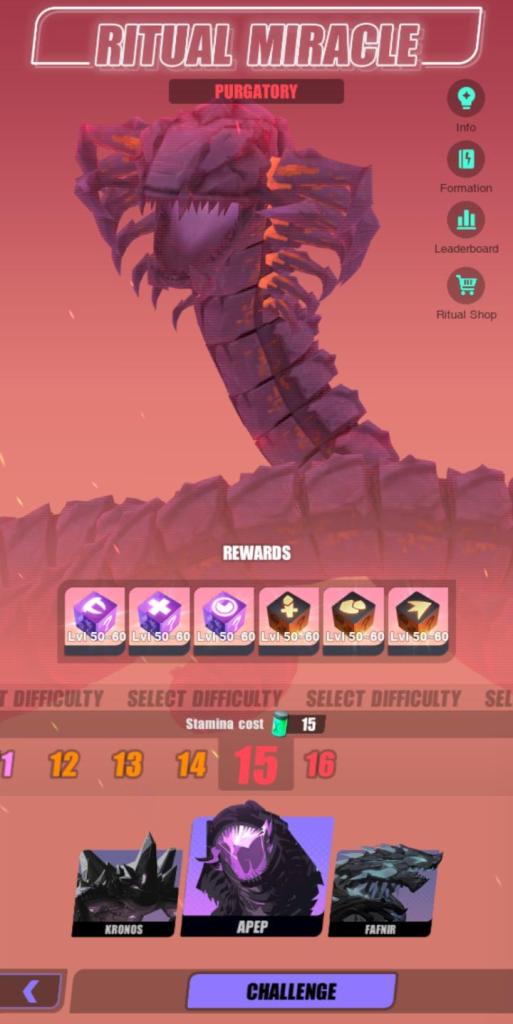 Challenge Apep 15 in Dislyte Ritual Miracle