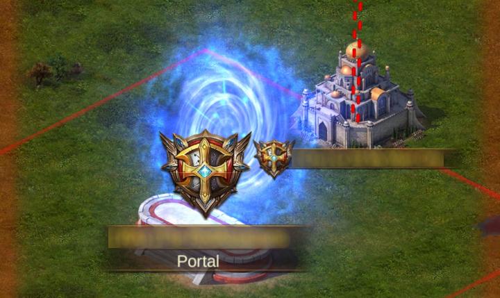 Evony Battle of Gaugamela Portal Attacking