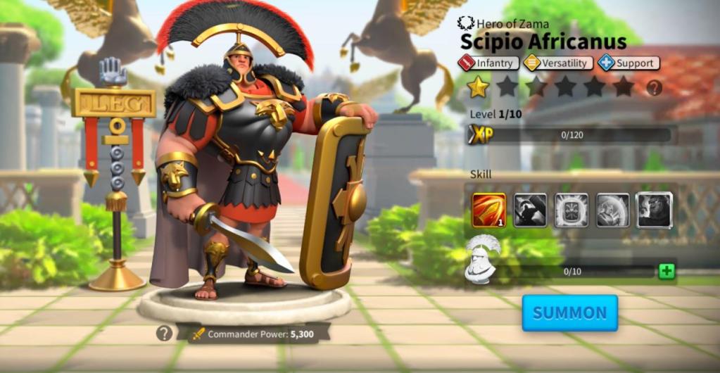 Best Support Commanders in Rise of Kingdoms - Scipio Africanus