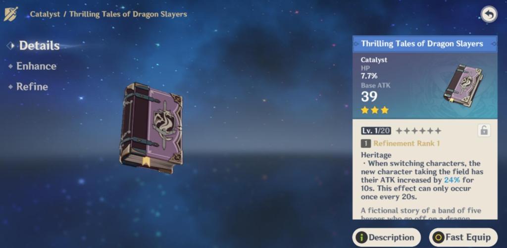 Best Genshin Impact Healer Equipment - Weapon