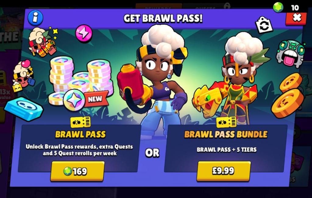 Brawl Stars Brawl Pass for Gems