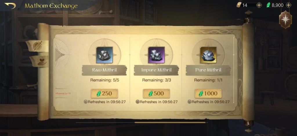 LotR: Rise to War Mathom House Exchange