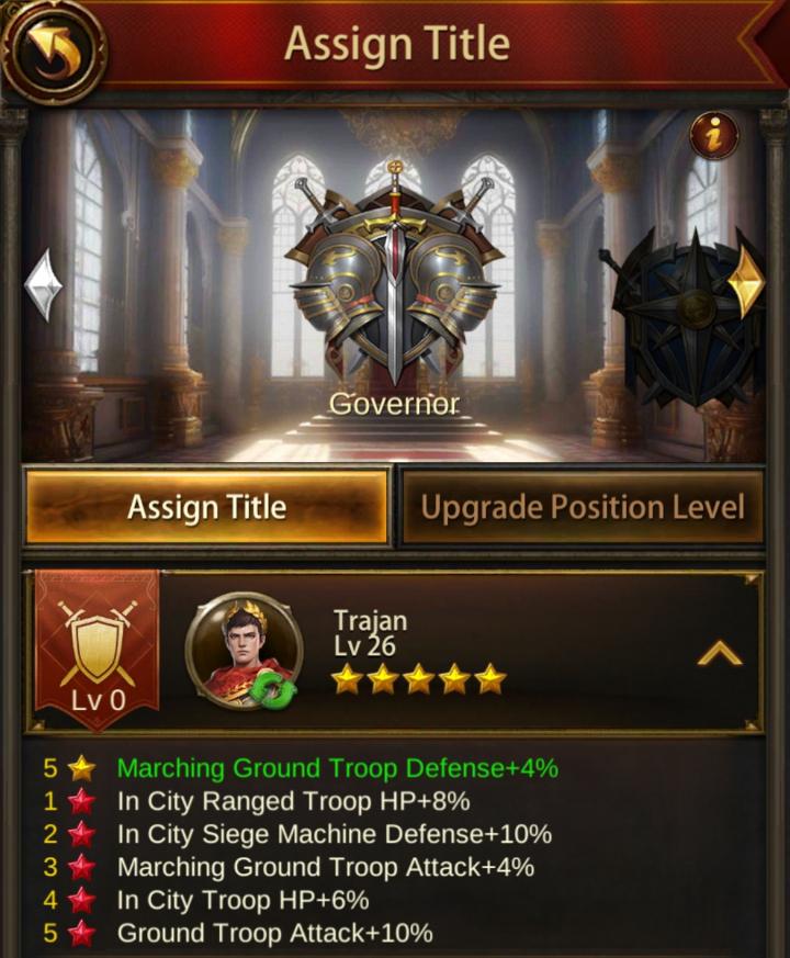 Evony Council of State Senate Positions