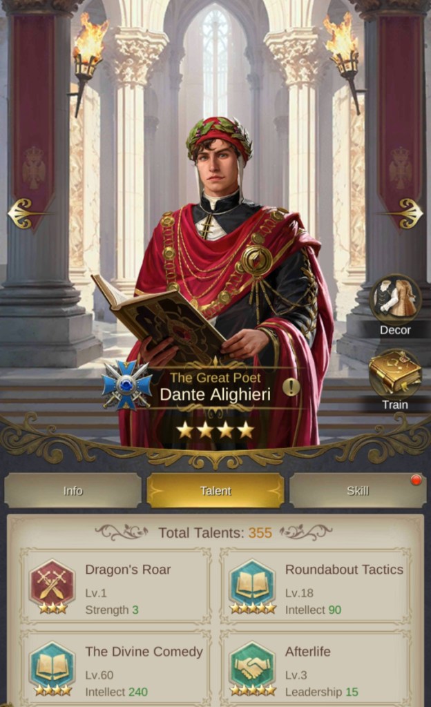 King's Choice Knight Guide - Talents