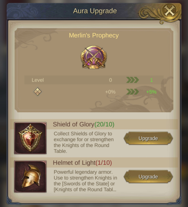 King's Choice Arthurian Legends Guide - Shield of Glory