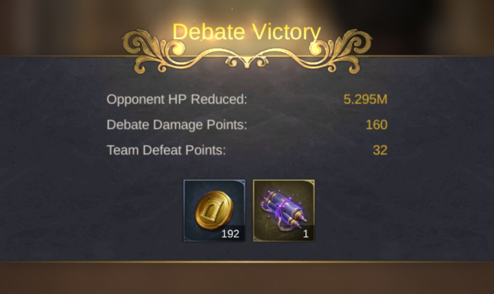 King's Choice School of Athens - Debate Score