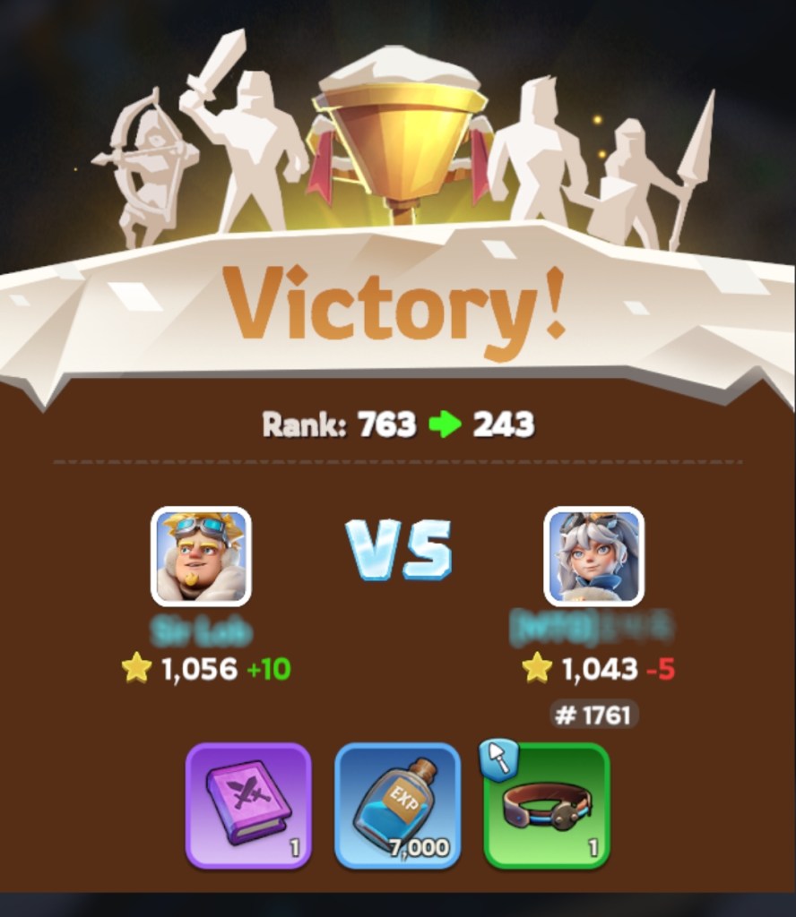 Whiteout Survival Arena Challenge Win Rewards
